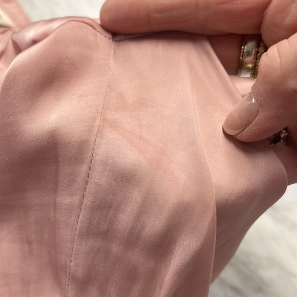 Zadig & Voltaire Pink Tink Satin Long Sleeve Blouse Size Small - Picture 11 of 13